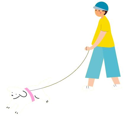 遛狗的人